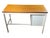 Mid Century Danish Modern Teak Top White Desk For Sale - Image 4 of 9