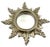 Silver Vintage Italian Silver Gilt Sunburst Mirror For Sale - Image 8 of 8
