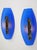 Mid-Century Modern Blue and White Acrylic Glass Wall Lamps, Italy, 1970s, Set of 2 For Sale - Image 11 of 18