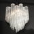 Mid-Century Modernist Hand-Blown Murano Angular Tronchi Glass Chandelier For Sale - Image 9 of 18