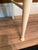 Vintage Cane and Wood Vanity Chair With Custom Blue Leather Tufted Cushion For Sale - Image 10 of 15