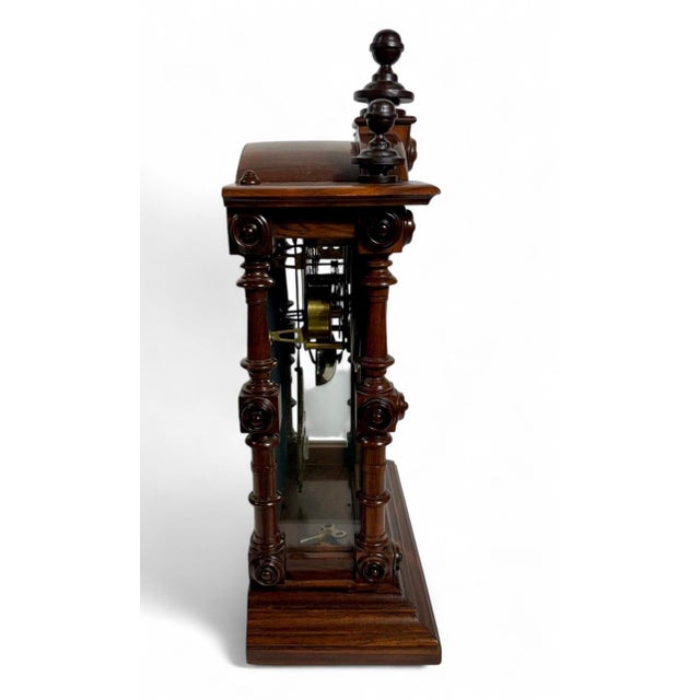 Antique American Welch Spring & Co 8 Day Patti Mantle Clock | Chairish