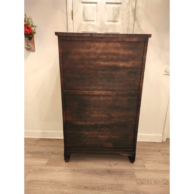 Mid 20th Century Vintage Asian Rosewood Scholar Cabinet For Sale - Image 9 of 10