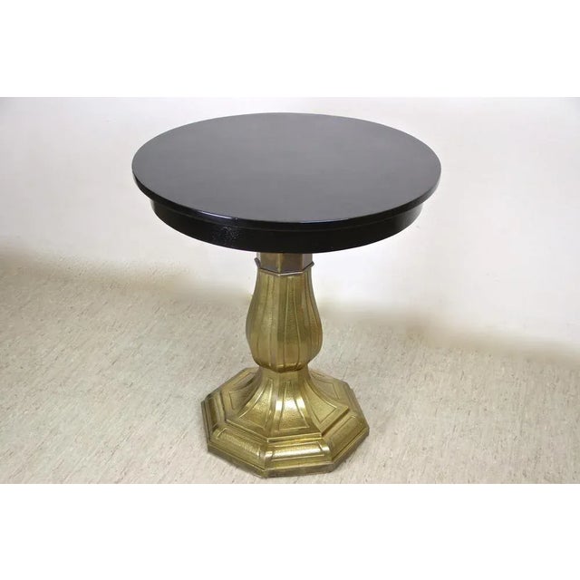 Art Nouveau Side Table with Brass Base, Austria, 1910s For Sale - Image 6 of 15