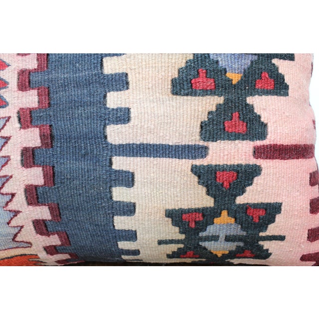 Turkish Kilim Decorative Pillow Cover - 16"x16" For Sale - Image 4 of 8
