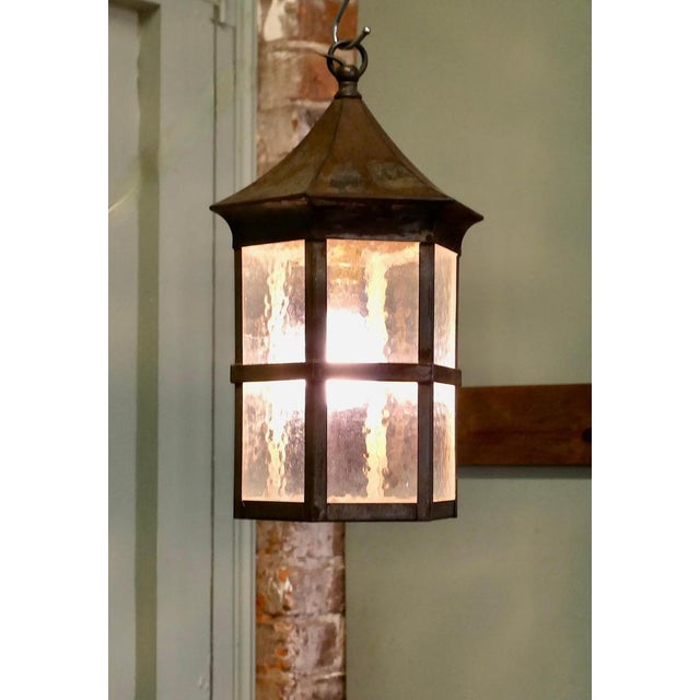 Hanging Lantern in Iron For Sale - Image 4 of 7