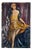 Carl H. Berberich, Elegant Lady in Gold Dress, Oil Painting on Canvas For Sale