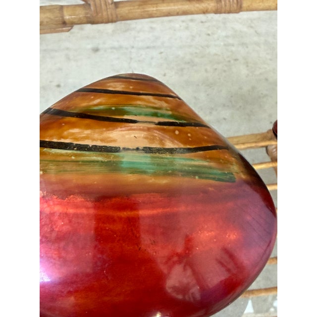 Pair of Vintage Asian Lacquered Clam Shell Trinket Boxes For Sale In Naples, FL - Image 6 of 10