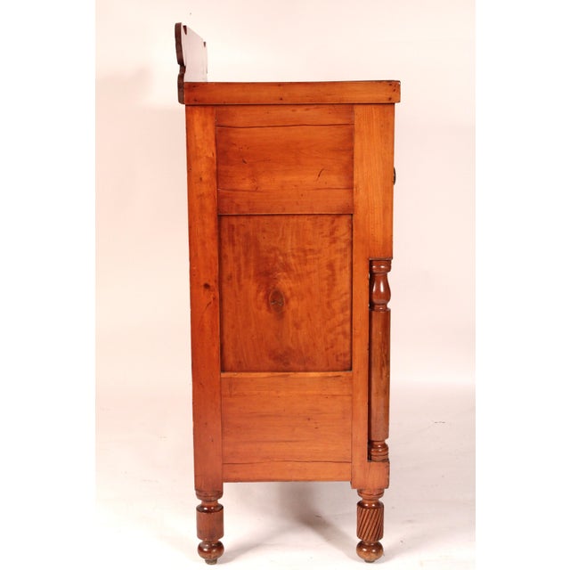 Early 19th Century Early 19th Century American Empire Cherry Wood Chest of Drawers For Sale - Image 5 of 13