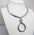 Monet Vintage 1976 Signed Monet Rhodium Plated Loop Twisted Necklace For Sale - Image 4 of 10