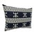 African Custom Made Black and White Kente Cloth Pillow 24" For Sale - Image 4 of 7
