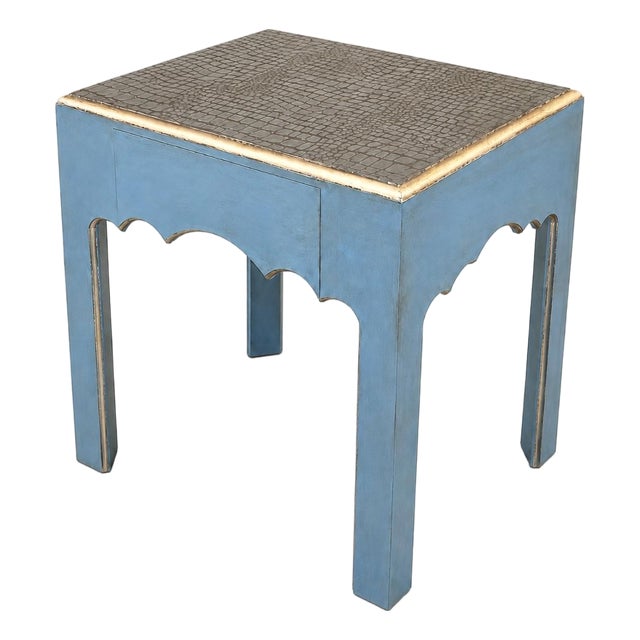 St.Charles Side Tables With Croc Top Finish For Sale
