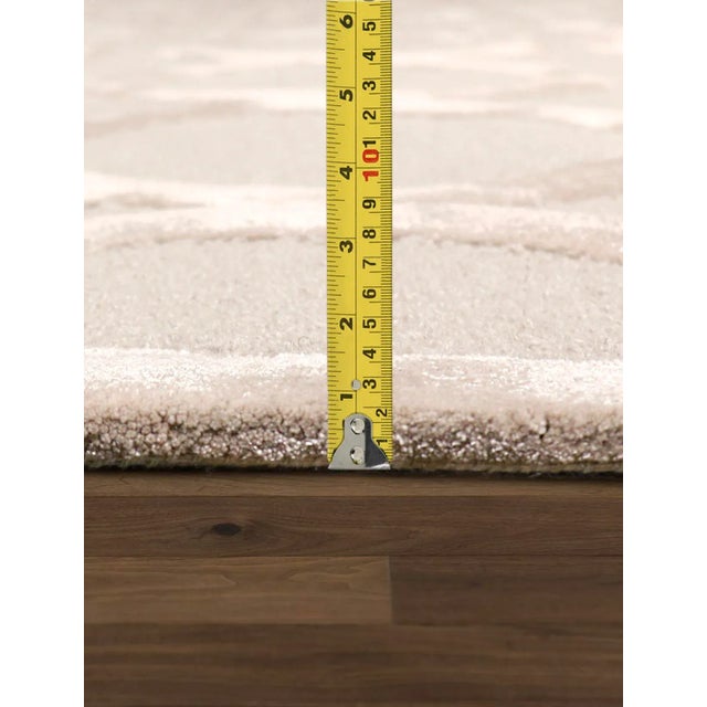 2020s Pasargad Home Edgy Hand-Tufted Silk & Wool Area Rug- 9' 9" X 13' 9" For Sale - Image 5 of 7