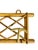 Mid 20th Century Vintage French Provincial Bamboo Coat Hat Rack With Two Hooks For Sale - Image 5 of 12