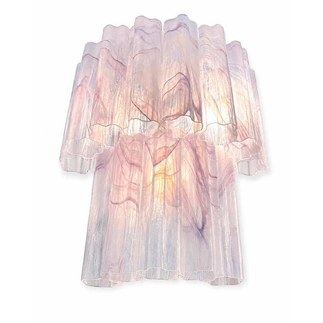 Pink Vintage Italian Murano Sconces, 1990s, Set of 2 For Sale - Image 8 of 13
