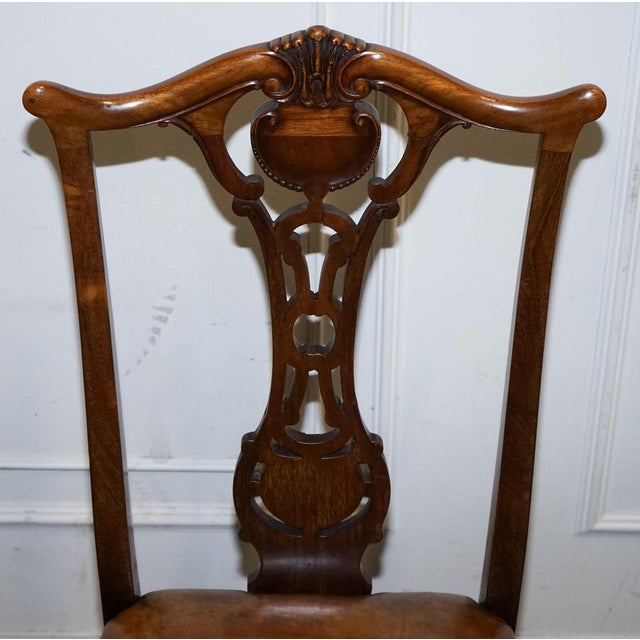 Scottish Victorian Dyed Leather Dining Chairs by John Taylor, Set of 12 For Sale - Image 10 of 18