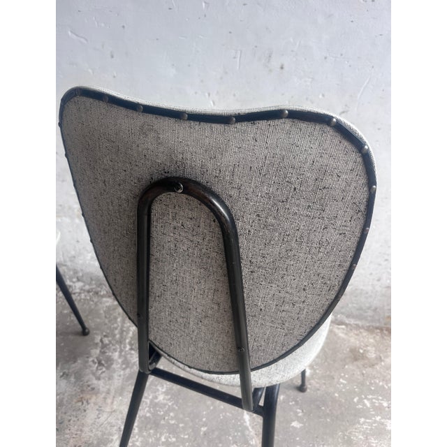 French Dining Chairs by Jacques Hitier, 1950s, Set of 2 For Sale - Image 3 of 10