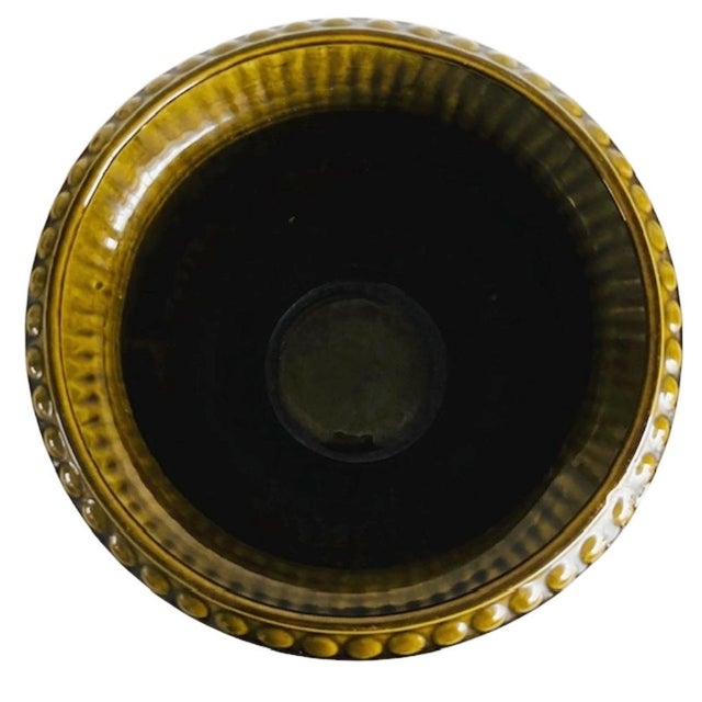 Ceramic Mid-Century Majolica Planter fron Uebelacker Keramik, West Germany, 1960s For Sale - Image 7 of 8