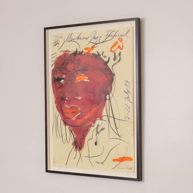 Abstract Expressionism 1989 Luciano Castelli Montreux Jazz Festival Poster For Sale - Image 3 of 10