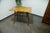 Wood Brussels Table with Red Woven Shelf by Dřevopodnik Holešov, 1960s For Sale - Image 7 of 14