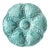 Vintage French Gien Turquoise Majolica Oyster Plate For Sale