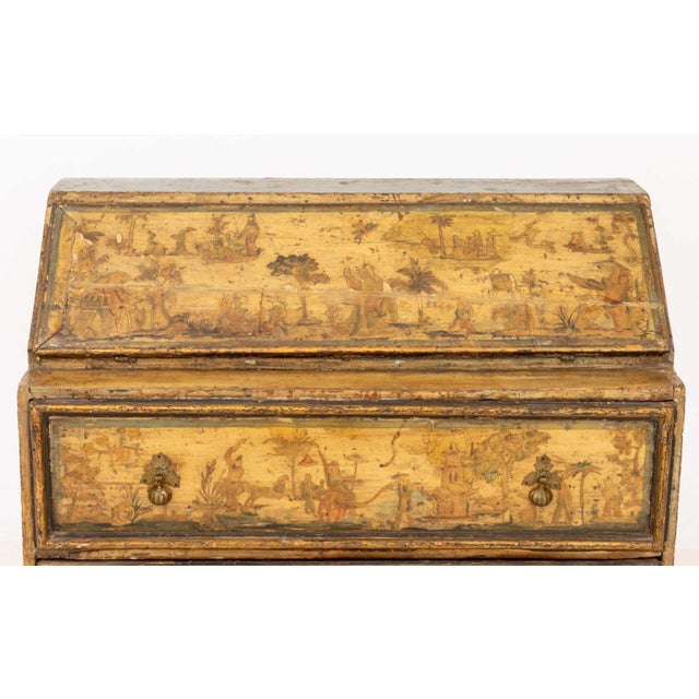 Venetian Chinoiserie Painted Secretaire For Sale In New York - Image 6 of 14