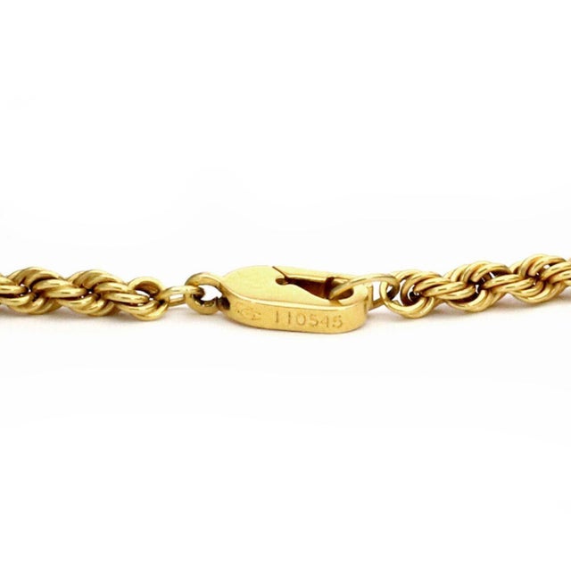 Late 20th Century Carrera y Carrera Diamond 18k Yellow Gold Horse Pendant Rope Necklace For Sale - Image 5 of 5