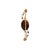 Victorian 19th Century Victorian 14k Rose Gold Almandine Garnet Carbuncle Curved Bar Pin For Sale - Image 3 of 4