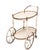 1950s Oval-Shaped Glass Tops Serving Trolley, Italy, 1950s For Sale - Image 5 of 11
