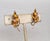 1960s goldtone prong set marquise faux-citrine & faux-topaz leaf clip back earrings. Marked "NAPIER©" Measure: 1 1/4...