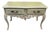 French Vintage Rococo Painted Console Table For Sale