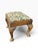 Antique Queen Anne Ottoman in Upholstery and Cabriole Legs by William Morriss, 1890s For Sale - Image 4 of 10