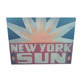 New York Sun Newspaper Sign For Sale