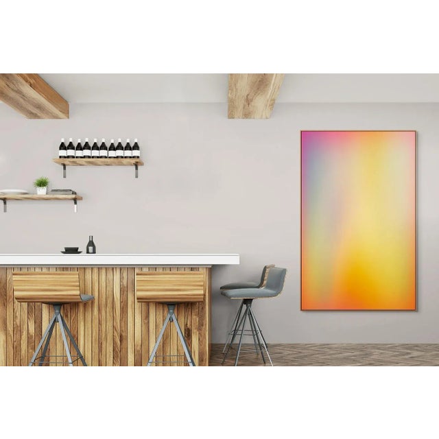 Abstract Contemporary Abstract Chromogenic Print Face-Mounted 3mm Matte Plexiglas Photography "Bleed # 202173" by Paul Snell For Sale - Image 3 of 4