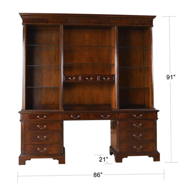 Decorative and functional this great quality four part Large Mahogany Credenza from Niagara Furniture can solve a lot of...
