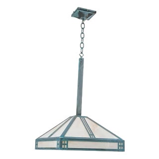 Grand Rialto Patina Verde Solid Brass Pendant Light For Sale
