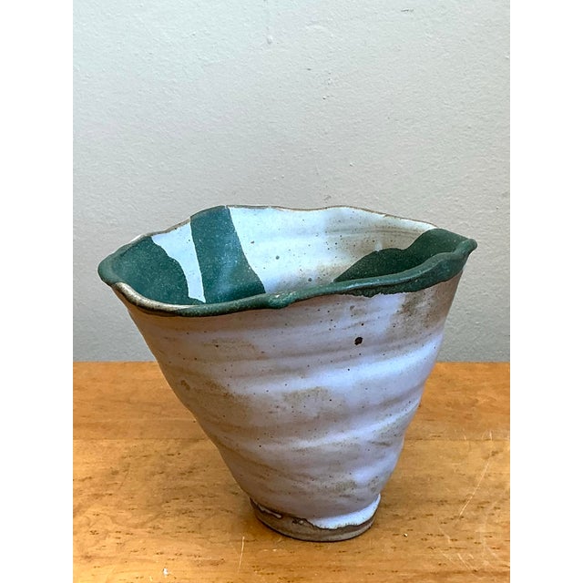Vintage Abstract Stoneware Decorative Bowl For Sale - Image 11 of 12