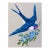 Contemporary “Love Letters in Flight: Floral Courier” by Dorothy Collier - Original Acrylic Painting on Board 12x16” Bird Flying With Flowers Wall Art For Sale