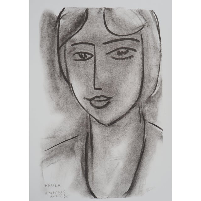 Henri Matisse (1869-1954) (after) Paula Photolithograph after a drawing by the artist Signed in the plate On wove paper,...