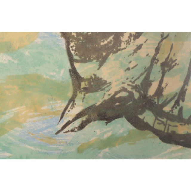 1960s Ivo Grbic's "Skoljka" (Shell) Artists Proof Gilt Framed For Sale - Image 5 of 10