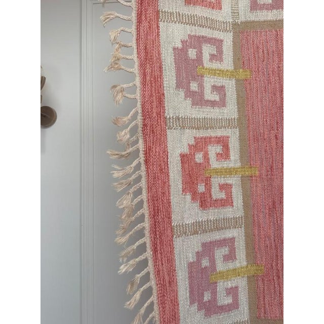 Vintage Swedish Krabba Rölakan Rug attributed to Anna-Greta Sjoqvist, 1950s For Sale - Image 4 of 11
