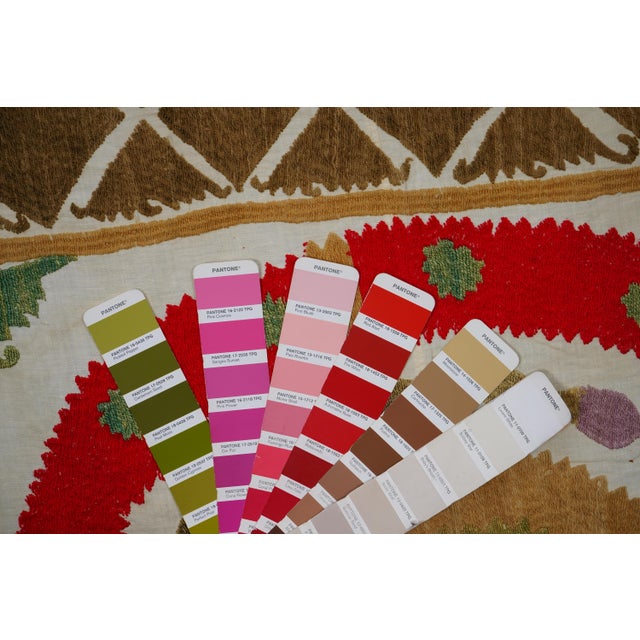 Uzbek Suzani Textile - Wall Decor For Sale - Image 14 of 14