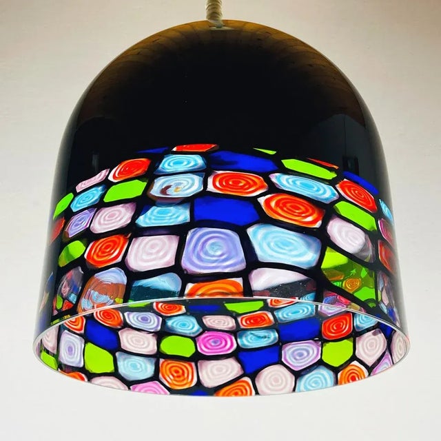 Vintage Murano Pendant Lamp Tint by Renato Toso and Note Massari for Leucos, Italy, 1970s For Sale - Image 13 of 13