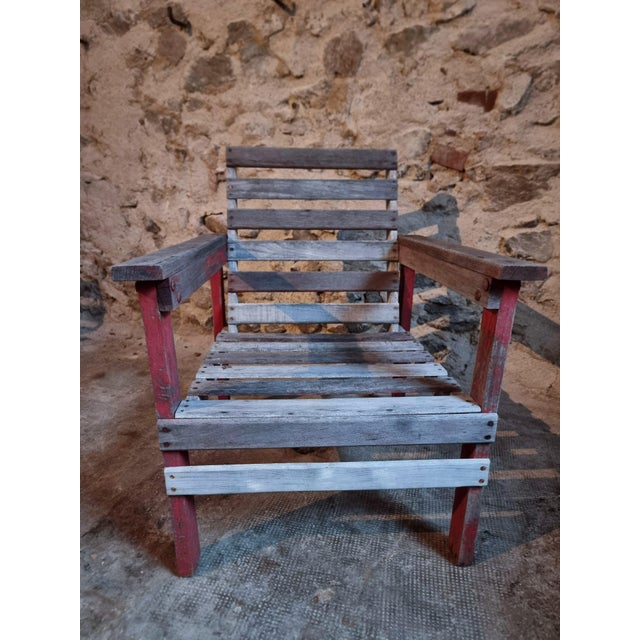 French Lounge Chairs in Beech and Chestnut, 1930s, Set of 5 For Sale - Image 4 of 18