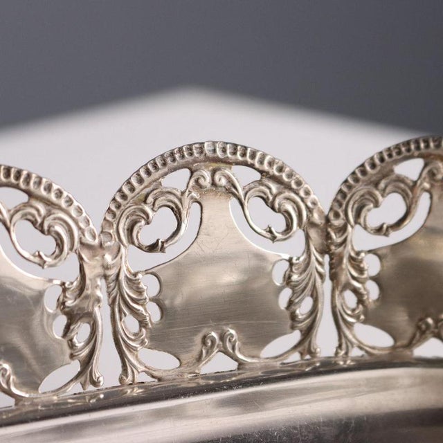 Bowl with Silver Leaves For Sale - Image 4 of 7