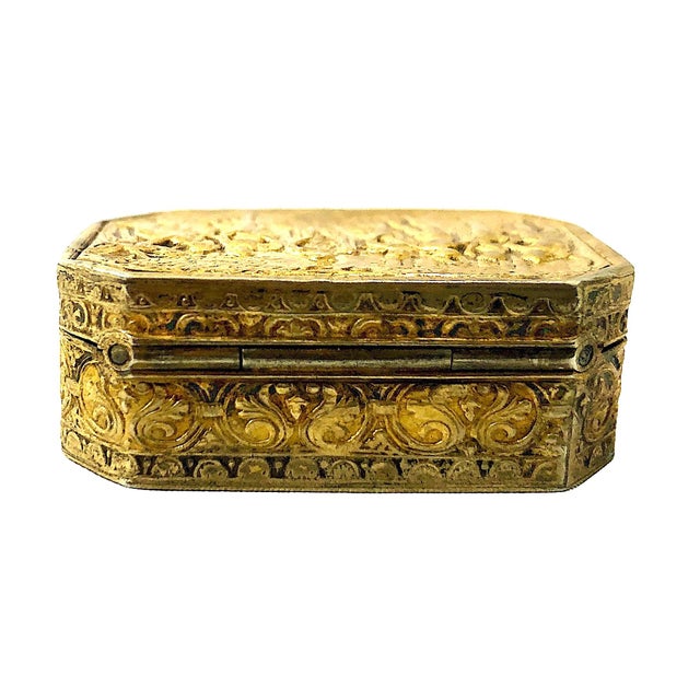 Repoussé Vermeil Box Inspired by Sandro Botticelli’s Renaissance Masterpiece “Primavera” For Sale - Image 4 of 8