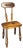 Small Mid-Century French Brutalist Modernist Side Chair in the style of Charles Dudouyt, 1950s For Sale