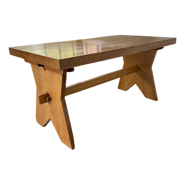 Beech Mountain Furniture Table, 1950s For Sale