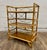 Brown Vintage Boho Bent Rattan Small Etagere Bookshelf Bookcase For Sale - Image 8 of 9