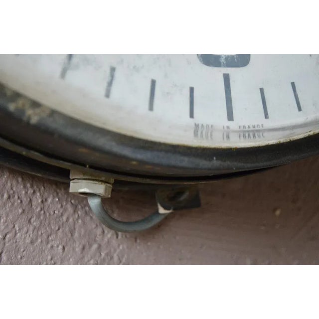 Black Station Clock from Bodet, 1970s For Sale - Image 8 of 9